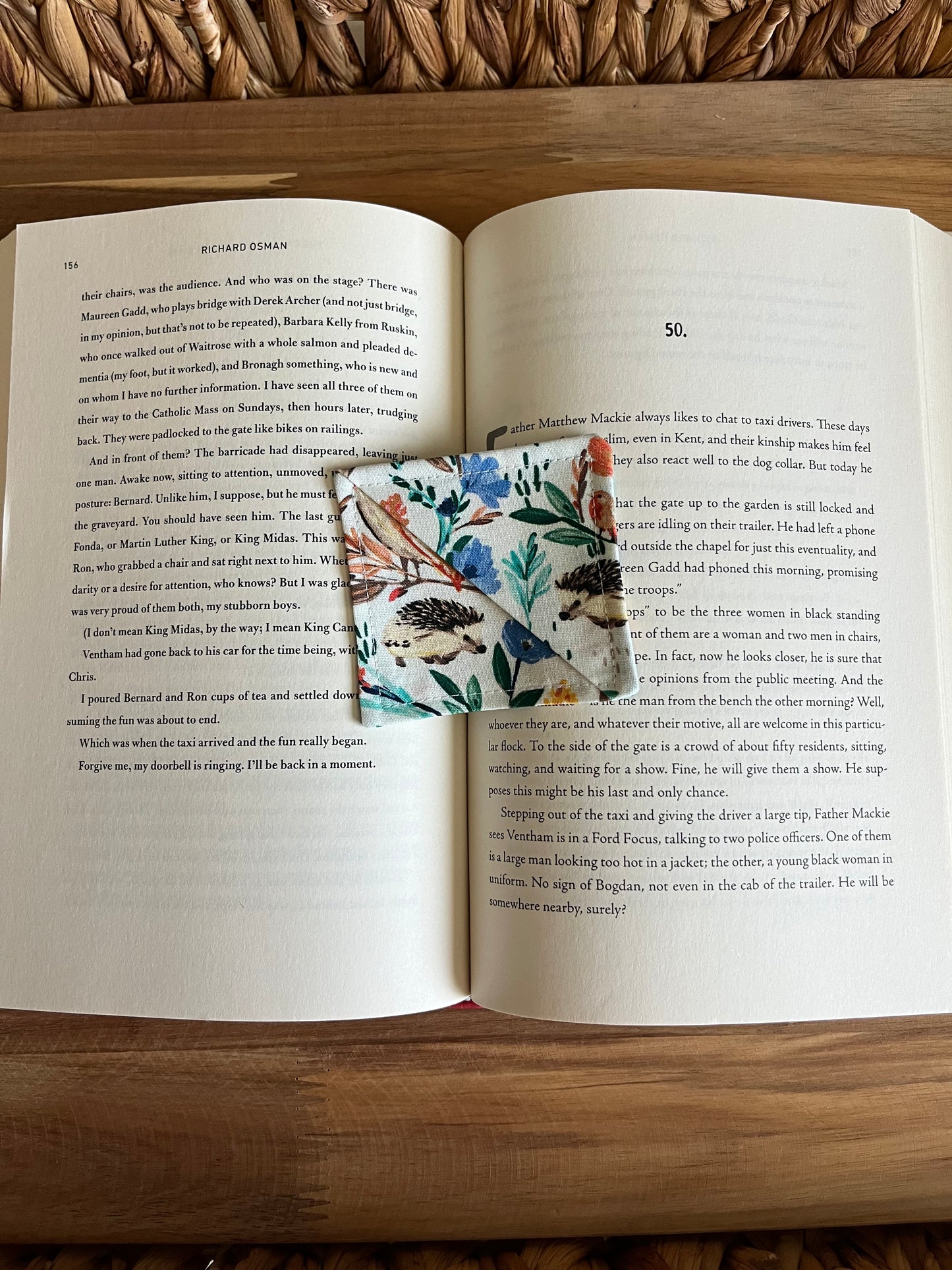 Woodland Watercolor Corner Bookmark