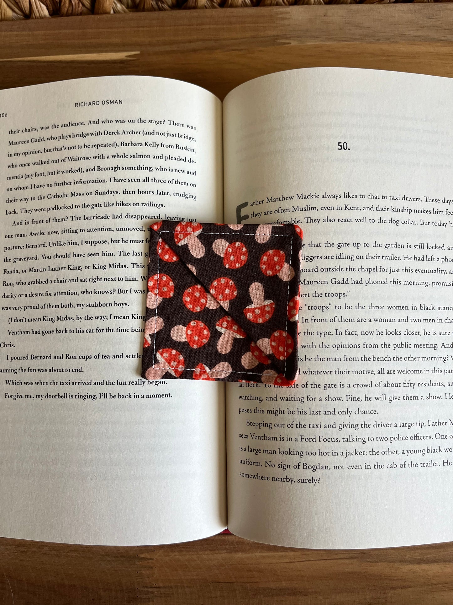 Mushroom Madness Corner Bookmark