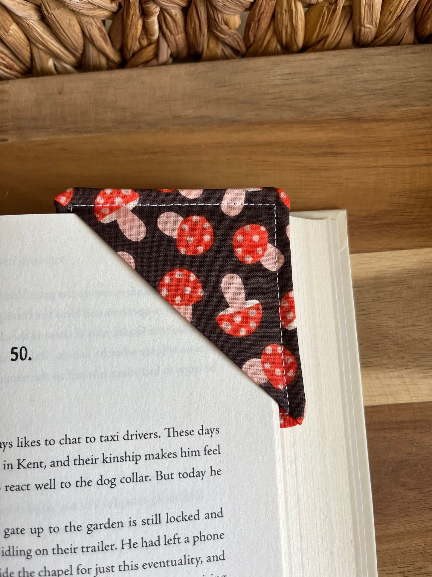 Mushroom Madness Corner Bookmark