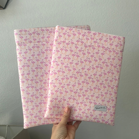 Pink Flamingos Book Sleeve