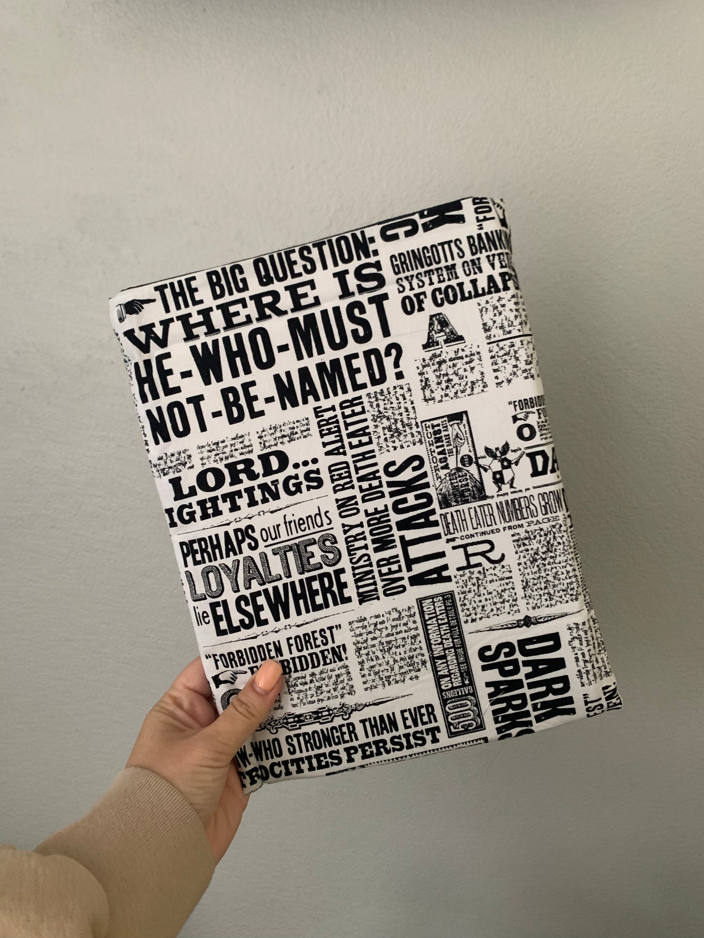 Wizarding Newspaper Book Sleeve