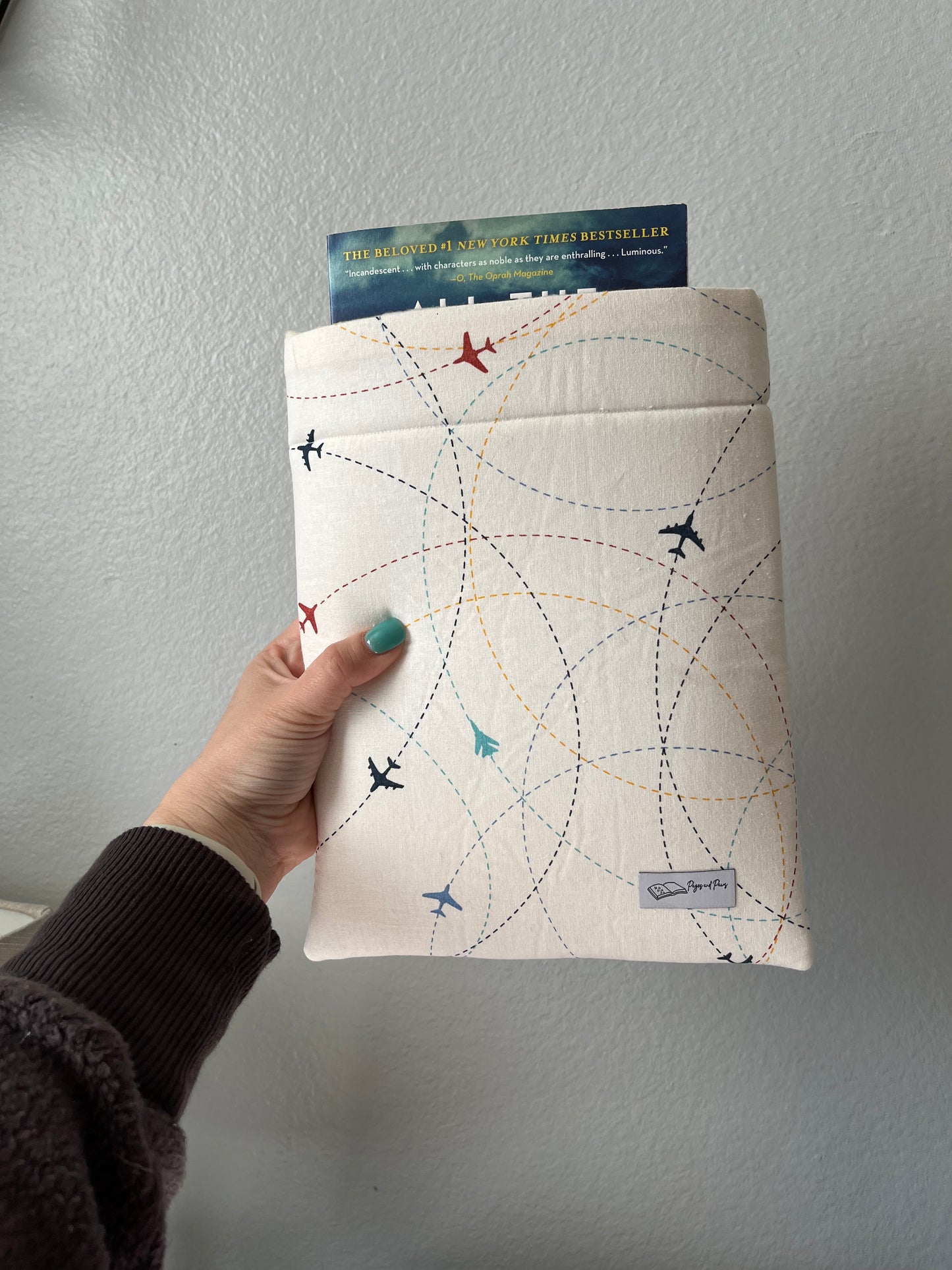 Airplane Routes Book Sleeve