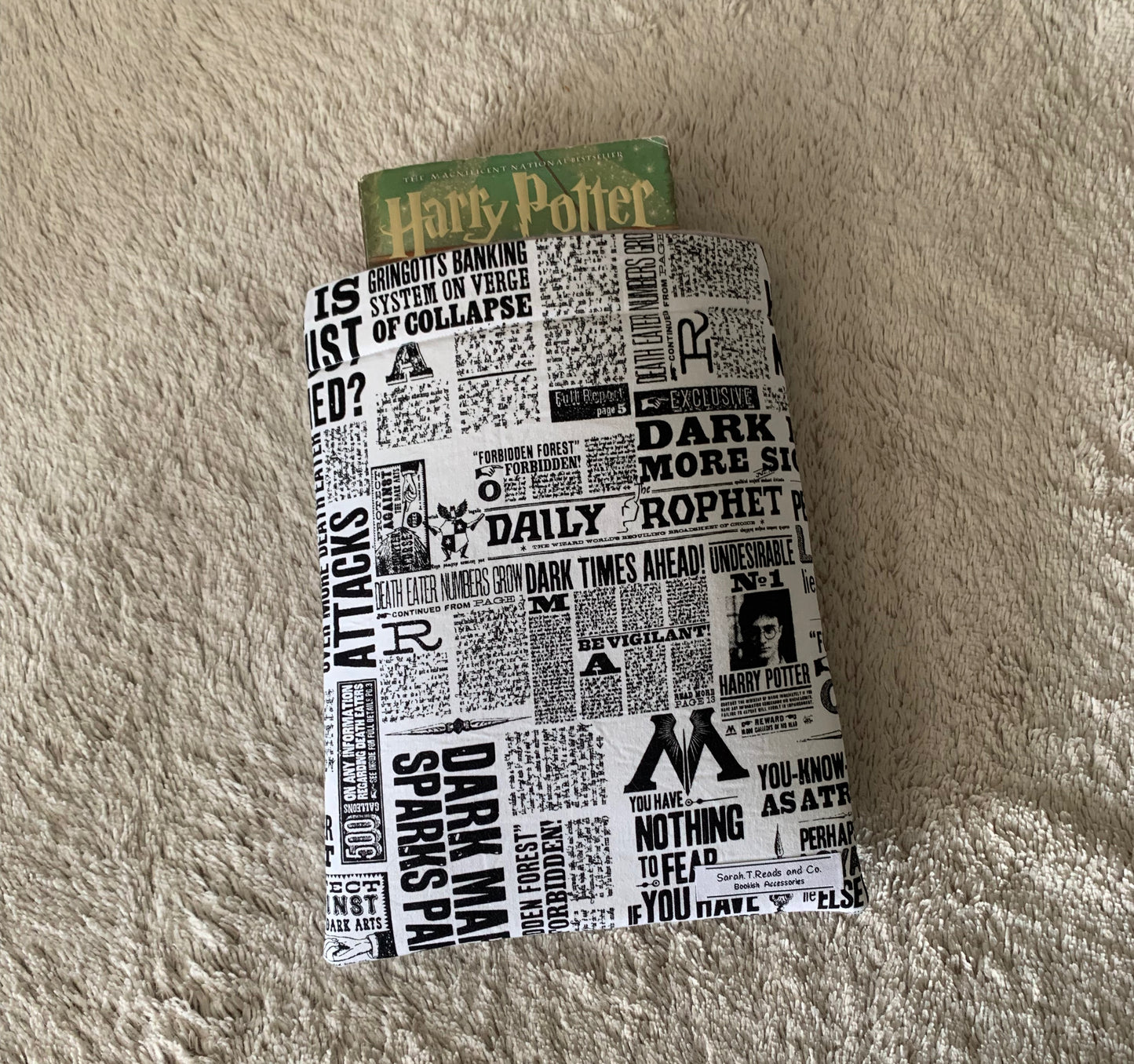 Wizarding Newspaper Book Sleeve