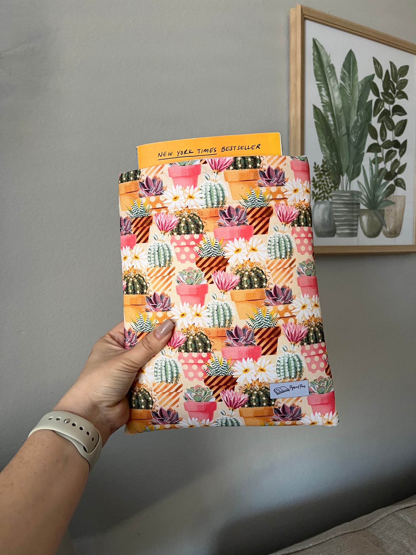 Colorful Cacti Book Sleeve