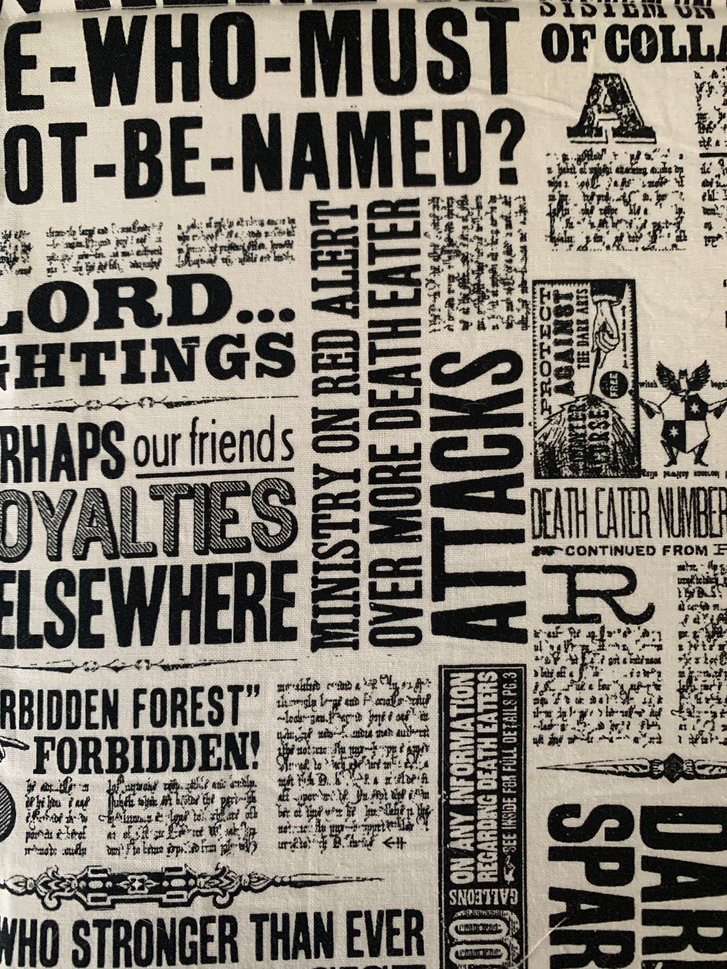 Wizarding Newspaper Book Sleeve