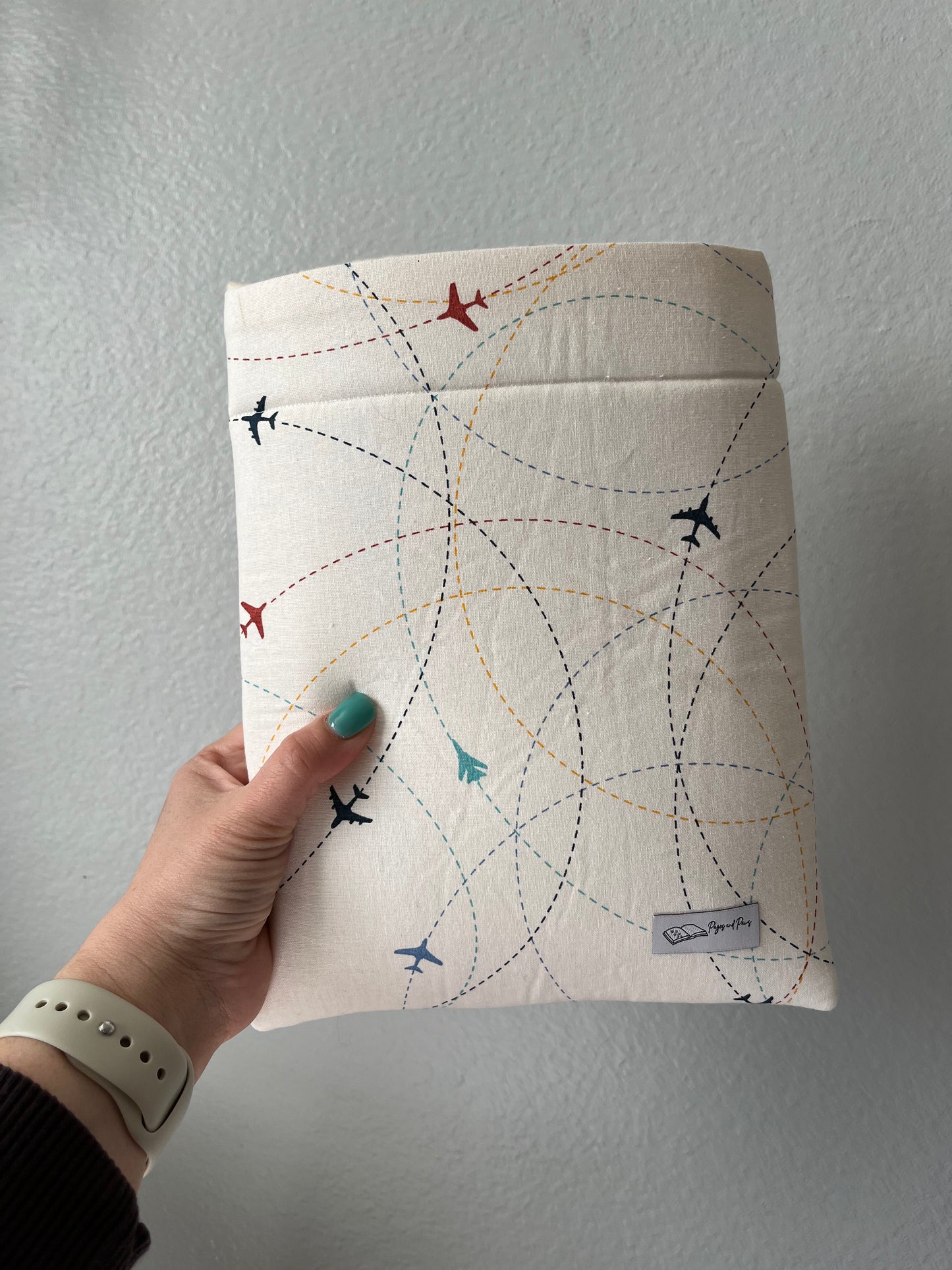 Airplane Routes Book Sleeve