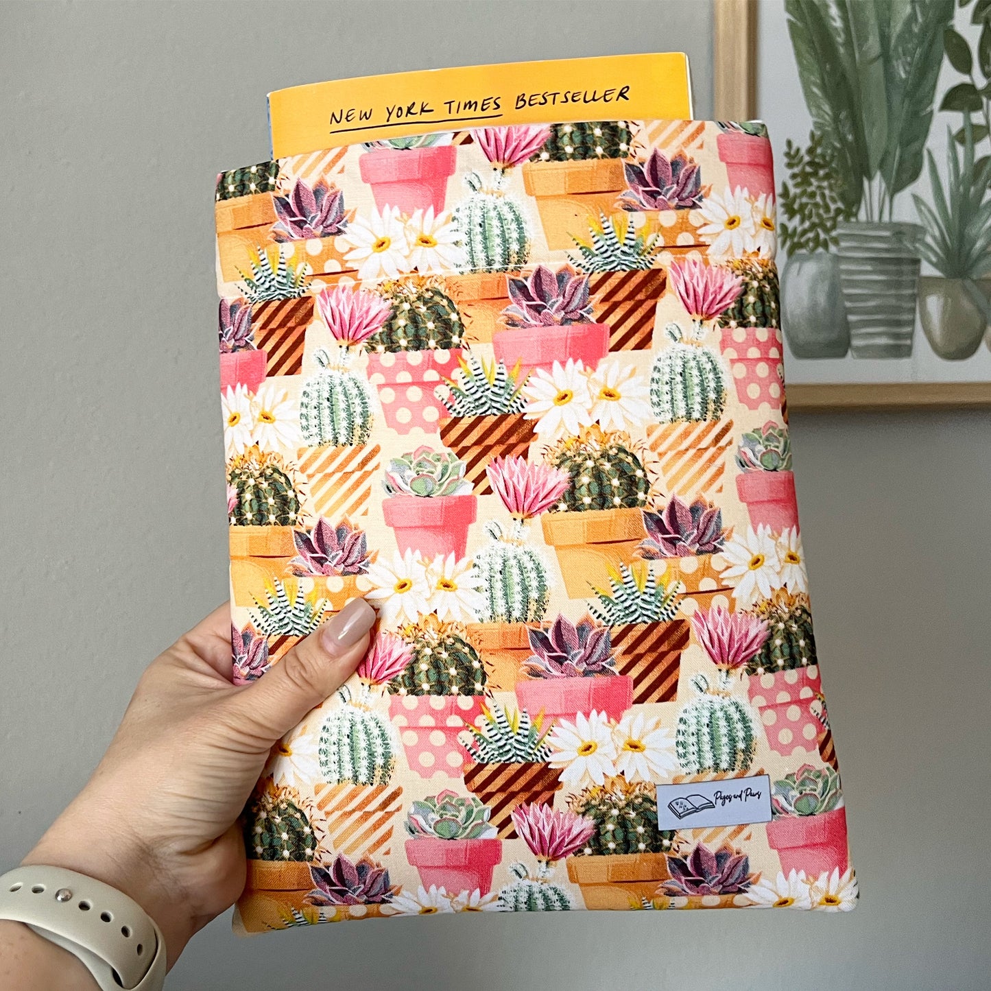 Colorful Cacti Book Sleeve