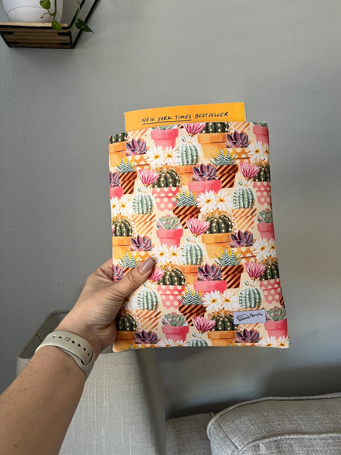 Colorful Cacti Book Sleeve