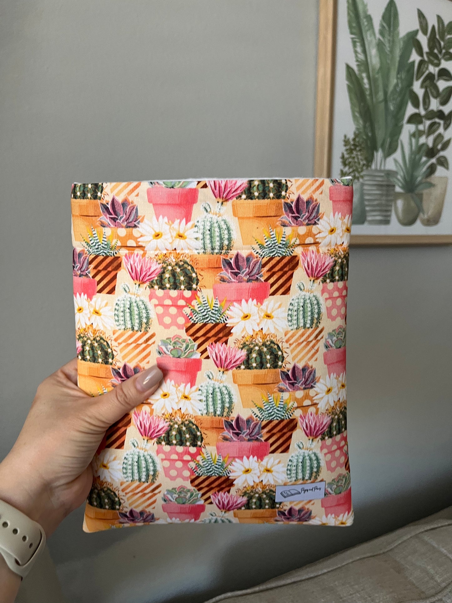 Colorful Cacti Book Sleeve