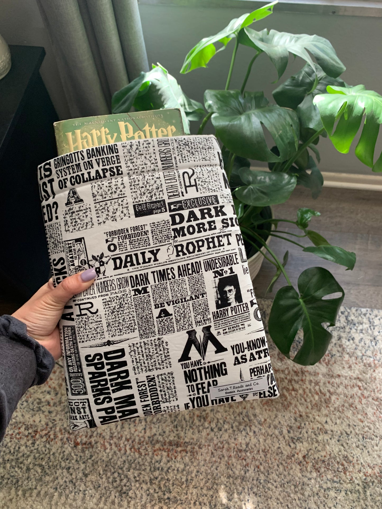 Wizarding Newspaper Book Sleeve