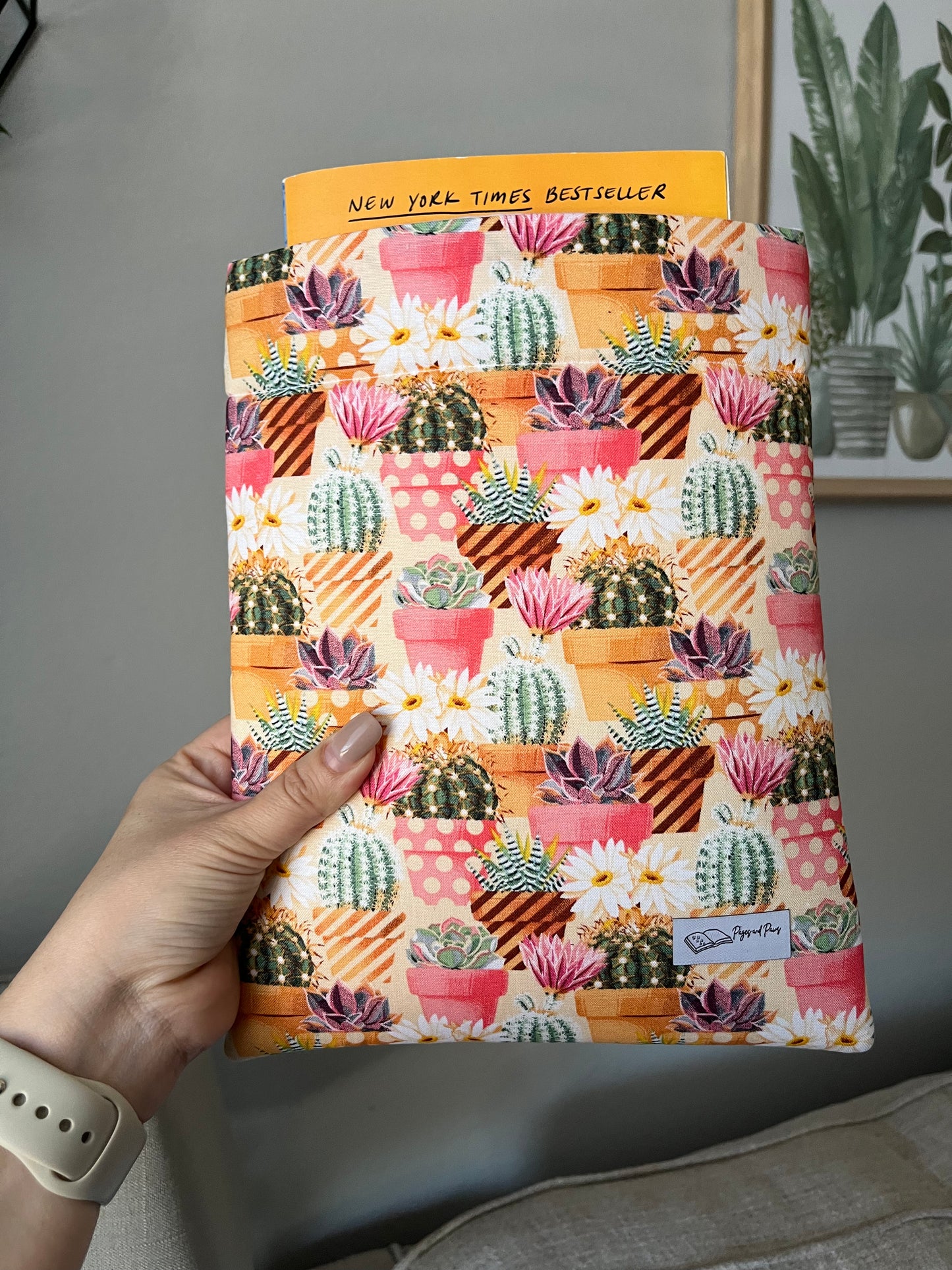 Colorful Cacti Book Sleeve